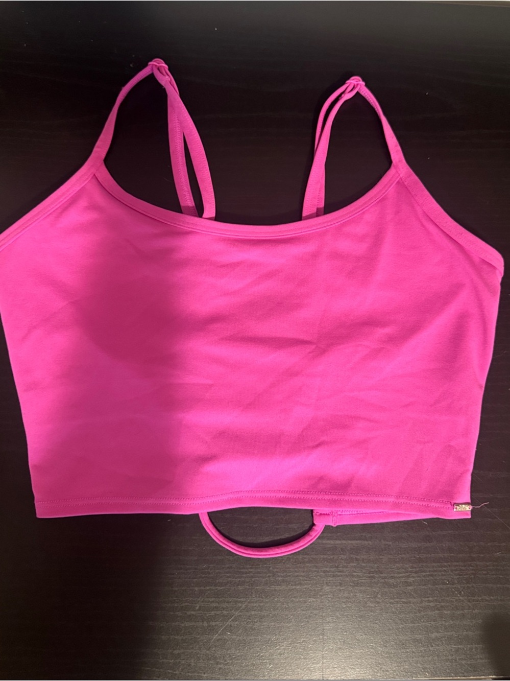 PINK Victoria's Secret Hot Pink Cropped Tank